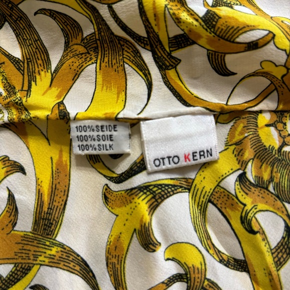 Otto Kern Silk Scarf Wrap Vintage Women’s - Picture 3 of 6